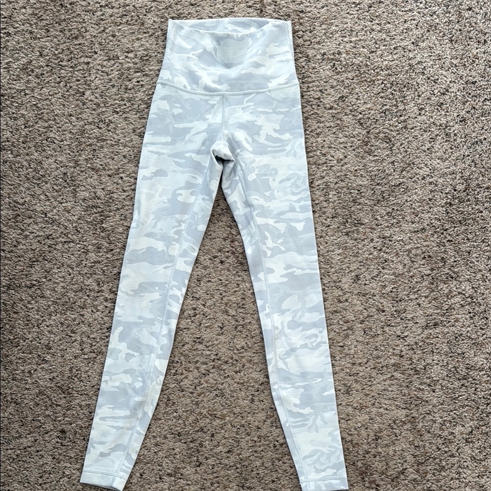 lululemon athletica Gray Camouflage Leggings